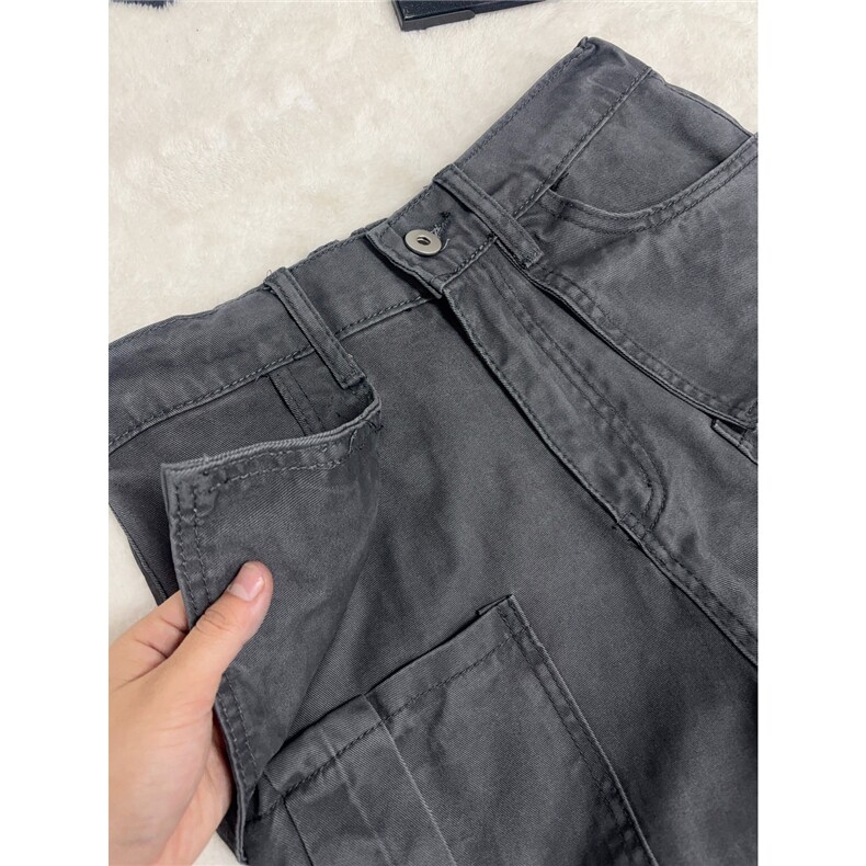 B221美式ins高街修身微喇洗褪工装休闲牛仔裤LK25609-特P50控98,男装牛仔裤,电商B221
