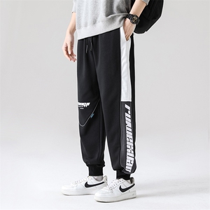 7XL-M休闲运动卫裤男2023春季新款加肥加大码长裤休闲裤束脚裤潮图片