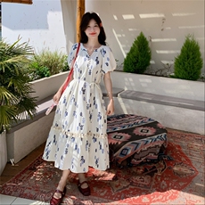 现货210-3263-P135-K198新款碎花温柔风连衣裙，女装连衣裙，浙宝210（原浙宝191）