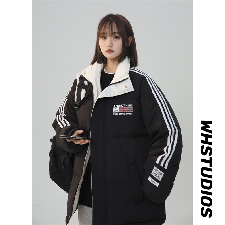 运动棉衣男女中性风棉服小牛津覆膜面料冲锋棉袄面包服-1607A-P80,男装棉衣,星座207