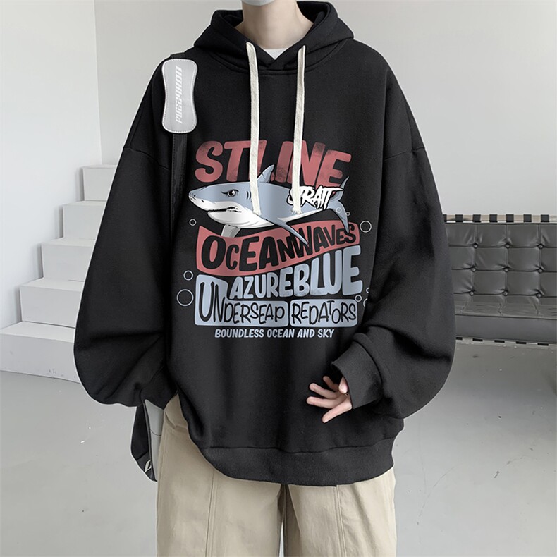 连帽卫衣男大码运动服帽衫外套WY2331-P35加绒款-P40,男装卫衣,电商A040