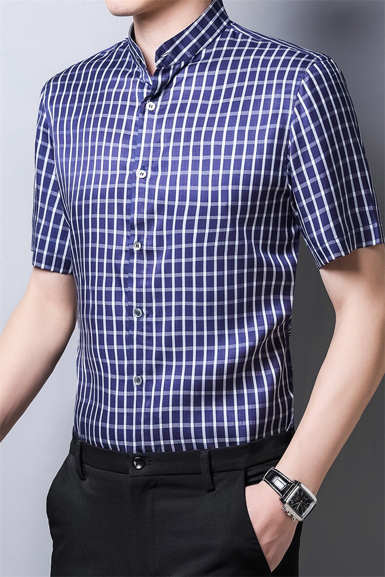 GBN513-1夏季新款男式休闲衬衫纯短袖时尚衬衣P480,男装衬衫,电商B360