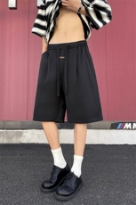 美式高街潮牌休闲宽松系带五分短裤男夏9032-P38，男装牛仔裤，电商B380（原B361）