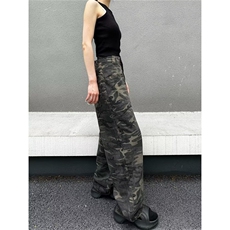 美式水洗迷彩伞兵工装裤男女高街设计感宽松直筒休闲裤NZB219，男装工装外套，星座516A