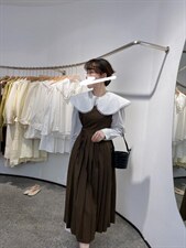 韩系两件套连衣裙，女装连衣裙，驿谷