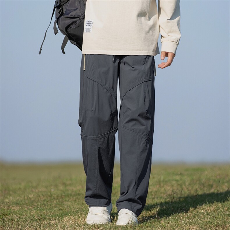 美式户外冲锋裤户外山系登山运动裤高街设计感休闲裤K3501特P50,男装休闲裤,星座309（原A406）