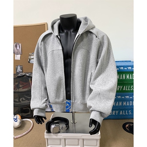 假模主推 500克重磅大廓形连帽卫衣cleanfit宽松拉链外套D391 P88图片