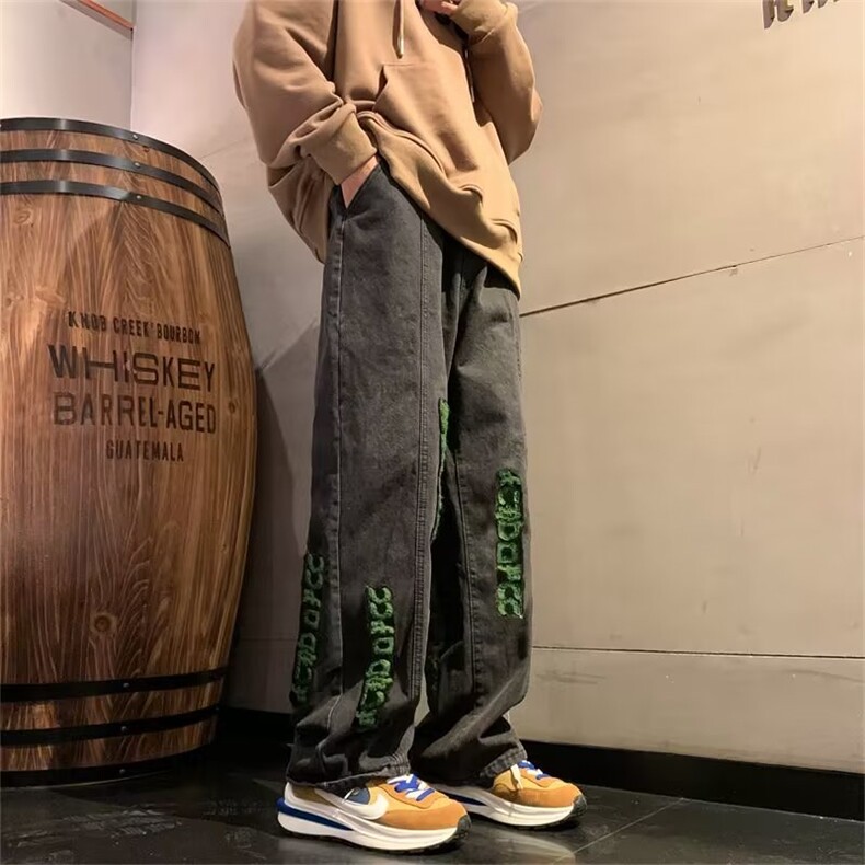 2023冬季新款原宿青春流行百搭潮男九分裤中高腰牛仔裤K5451-P48,男装牛仔裤,星座512-2