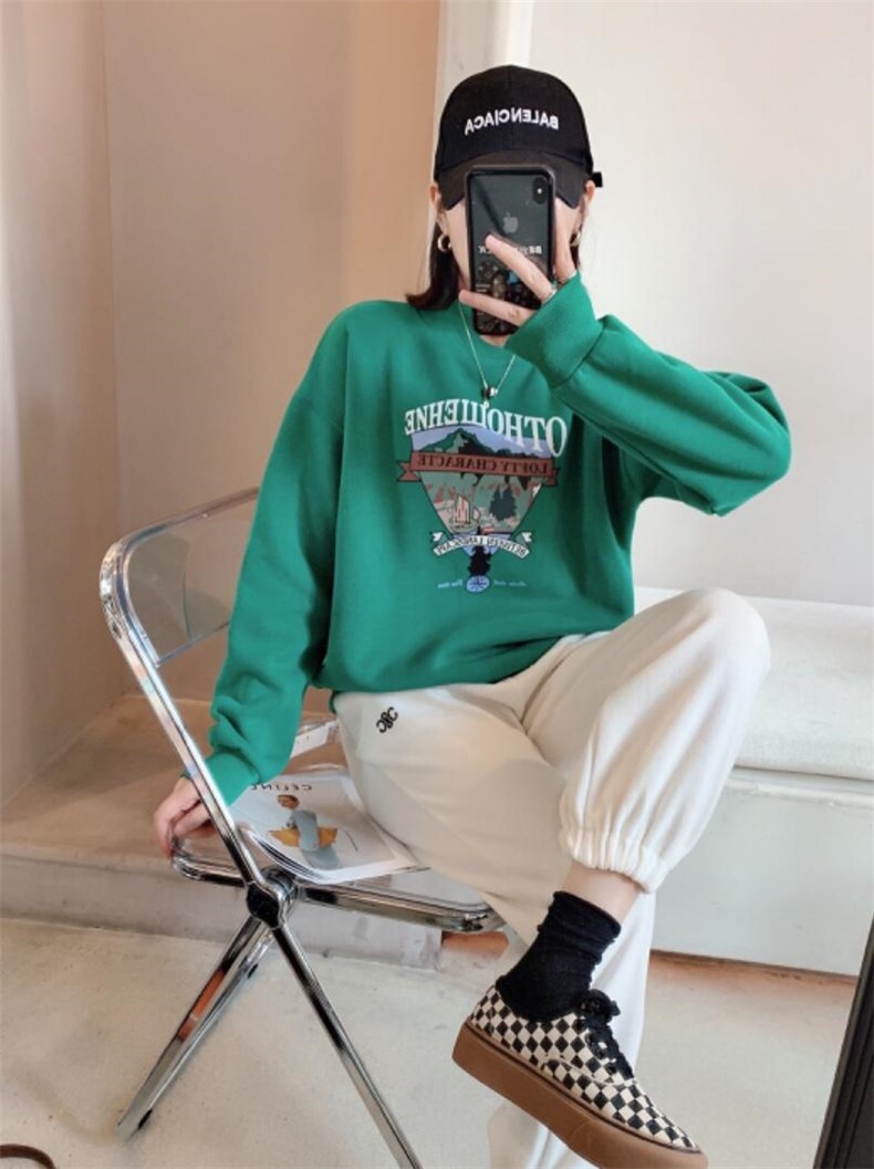 新款加厚卫衣，女装卫衣/绒衫，西子梦菲思