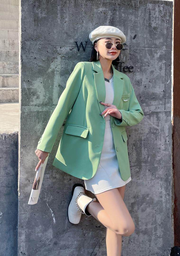 珍珠扣西装，女装西装，时代公主