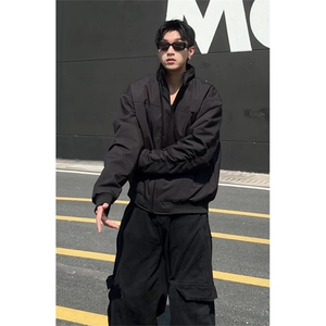 美式休闲棉服秋冬加厚保暖夹克棉衣工装百搭男生外套MF3665-特P62图片