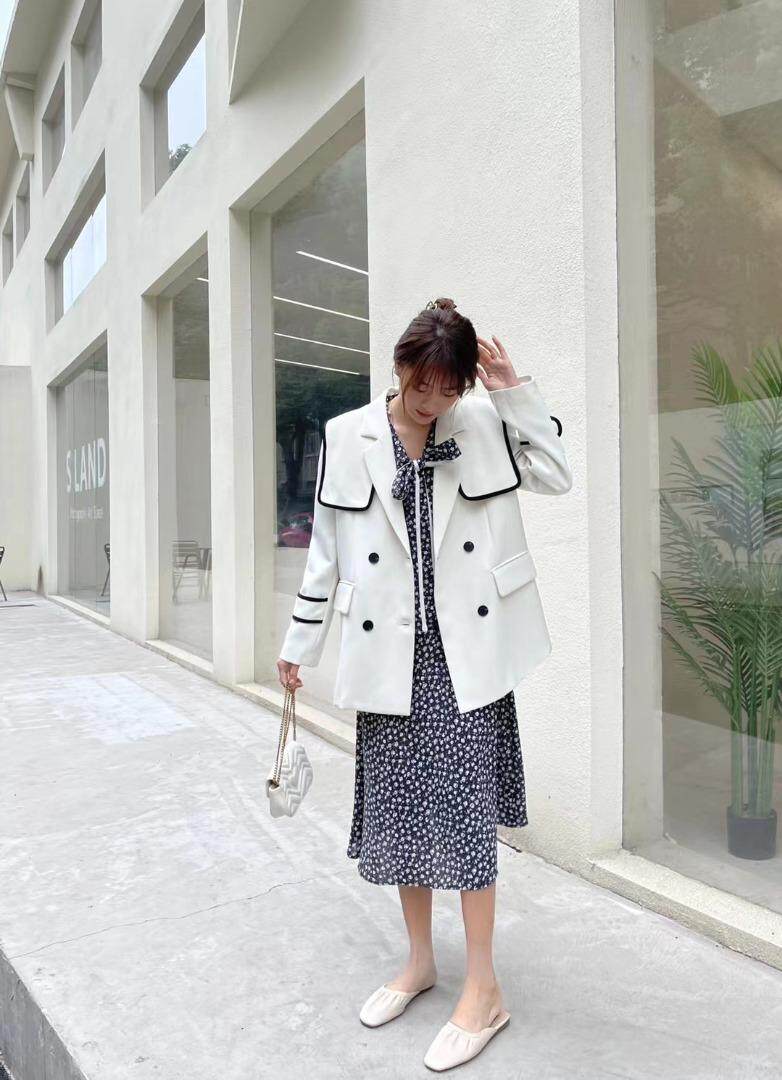 韩式大版气质撞色西装，女装西装，Balance Studio(2F)