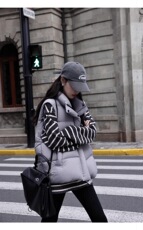 2025年秋季套头单件时尚百搭通勤简约休闲条纹套衫，女装针织衫/毛衣，琳尚羊绒