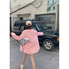 D669-P45春夏季撞色衬衫外套女装长袖新款设计感polo领，男装衬衫，星座911