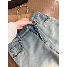 B221美式ins高街宽松直筒莱赛尔冰丝牛仔裤LK25489-特P40控78，男装牛仔裤，电商B221