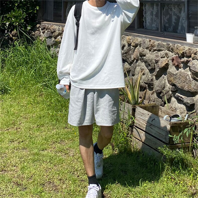 816B-DS88-P352024春夏男女韩纯色卫衣打底百搭情侣休闲宽松棉,男装卫衣,星座816B
