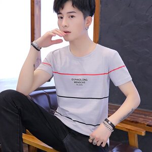 家乐2004夏装t恤男袖短韩版男士圆领夏季休闲潮流时尚打底衫图片