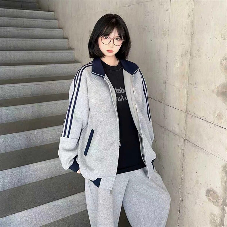 抖音得物高品质26春装美式高街重磅结构拼接织带立领卫衣外套CM42,女装短外套,电商A486-1