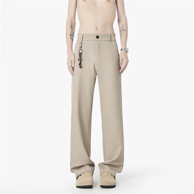 2025四季基础款无影墙小直筒裤修身西裤休闲裤M-5XK3346-P35，男装西裤，电商042