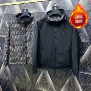 (网图)双面穿轻奢棉服休闲时尚连帽外套潮牌 313B-5632棉衣-P120图片
