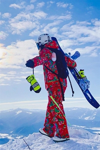 2025春东北大花滑雪服套装中性风保暖套装HF37+HK1287J加绒-P270图片