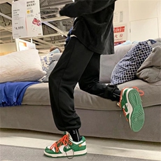 运动卫裤男秋冬季束脚裤宽松加绒直筒休闲裤子NB211-P28加绒p35，男装休闲裤，星座1008-1