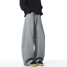 XZ1011-8518-P55控88深灰色开袋弯刀卫裤60棉40聚酯纤维，男装休闲裤，星座B271