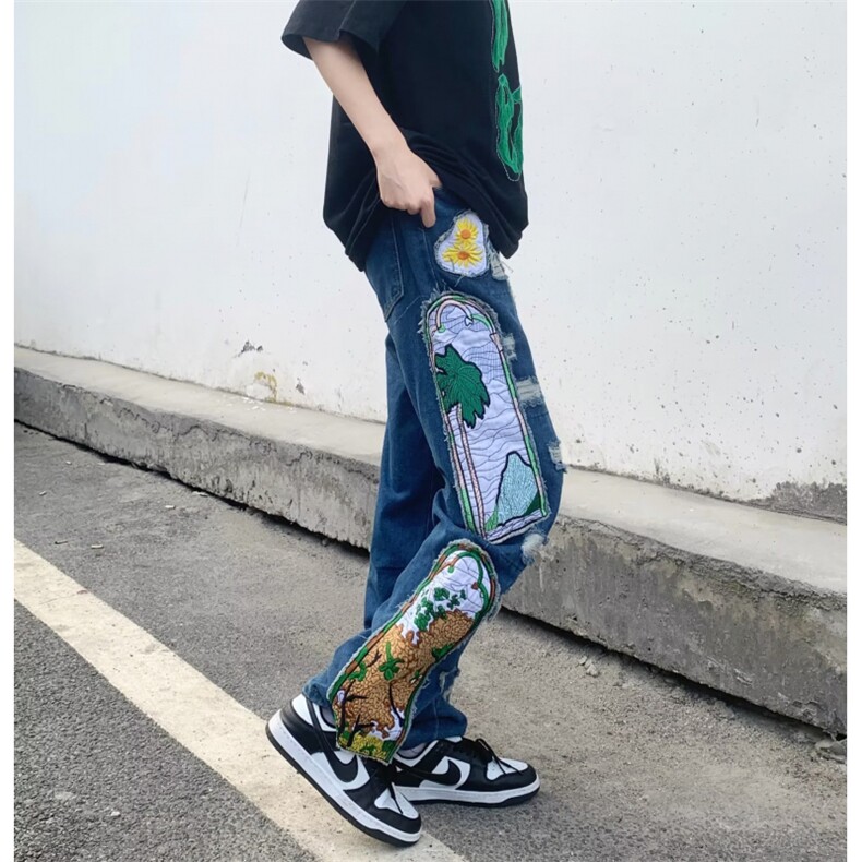 美式牛仔裤男款秋季长裤潮NB42P80,男装牛仔裤,星座1116-2