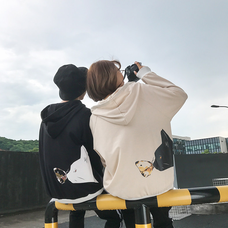 卫衣 boyxco 涤纶 毛圈布 动物图案 连帽 常规 小清新 青春流行 秋季 休闲图片