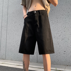 2024夏季新款潮牌直筒牛仔短裤复古宽松百搭五分裤 现货K7967-P35图片