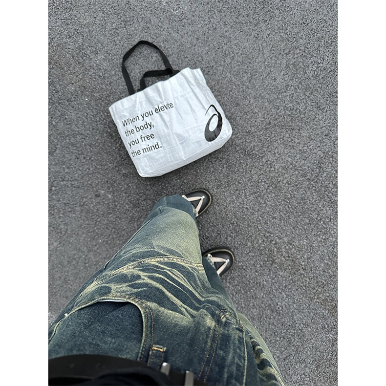 美式ins高街hiphop暗黑重工艺水洗暗黑微喇牛仔裤货号K2407P65,男装牛仔裤,电商A063