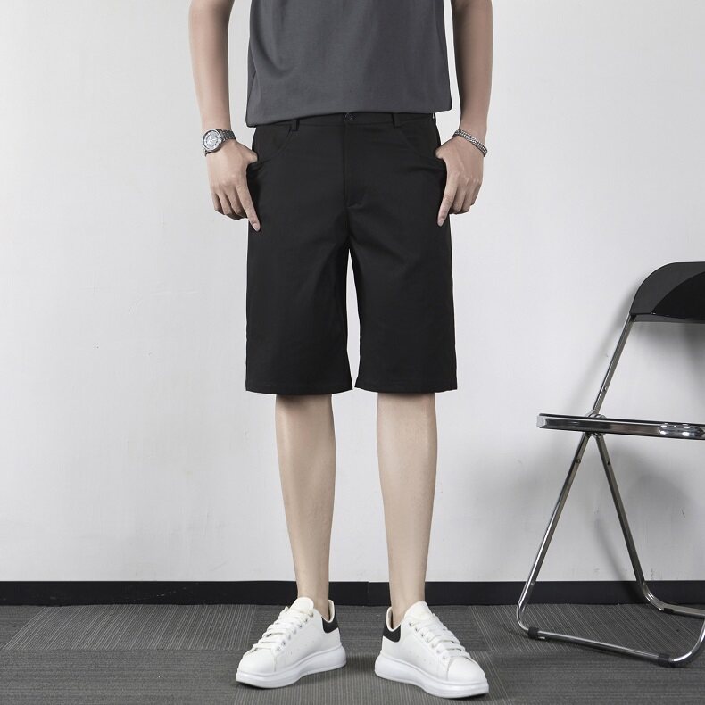 短裤男生2025夏季休闲裤薄款男生五分裤直筒坠感修身西裤KA50,男装西裤,星座1116A-2（原606A-1）