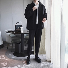 现货2025秋季休闲夹克套装男两件套TZ01P155可单卖上衣100裤55，男装休闲套装，电商B276A