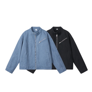 水洗牛仔外套男款春美式痞帅上衣服宽松休闲工装夹克JK1323-P98,工装衣服怎么搭配外套图片