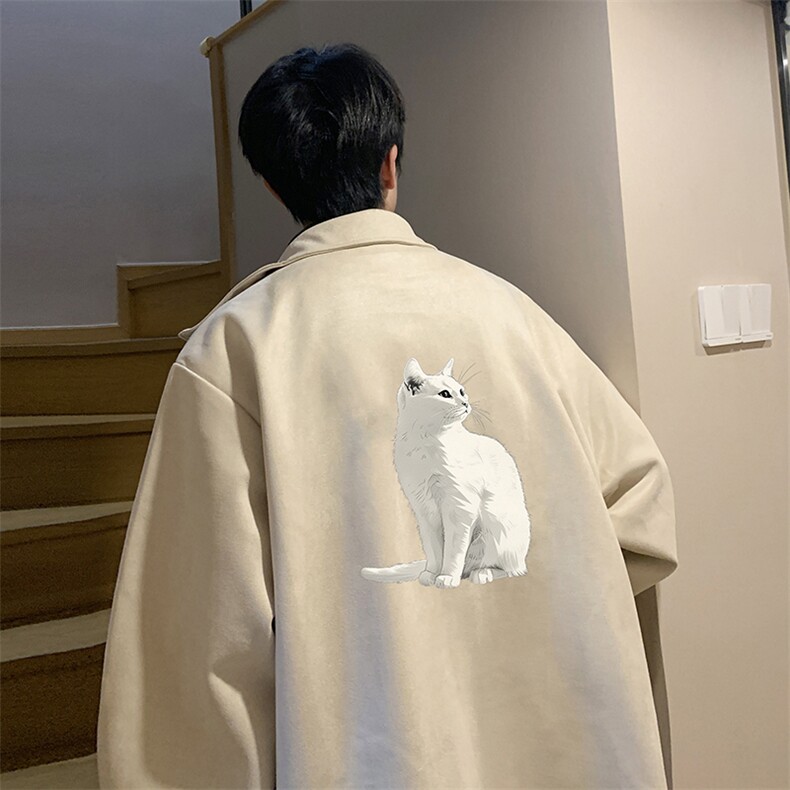 麂皮绒夹克男大码立领褂子外套JK85407-P68加绒款-P78,男装夹克,电商A040