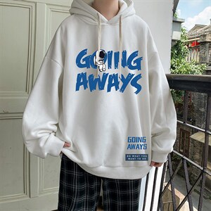 纯棉连帽卫衣男大码运动帽衫宽松薄WY2230-P35 加绒款-P40图片