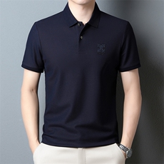 BJ2325钱塘2020-2夏季丝光棉男士短袖翻领上衣时尚休闲T恤P59，男装T恤，钱塘207-2
