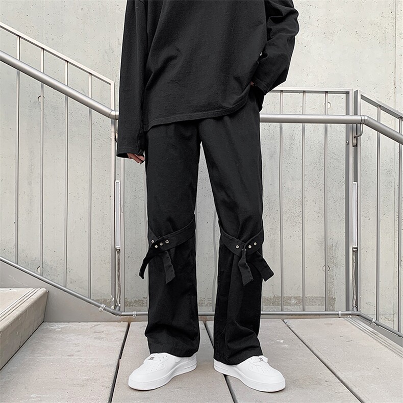 高街vibe风裤子男潮牌ins痞帅设计感小众情侣潮休闲长裤k2670-p35,男装休闲裤,星座1008-2