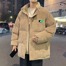特批P100无差价冬新纹理感雪尼尔棉衣男欧棉绒青少年保暖棉衣M95，男装棉衣，电商A001-1
