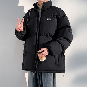 日系白底抖音直播得物高品质宽松面包服羽绒棉外套棉衣M1105P65图片