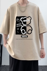 麂皮绒短袖t恤男大码半袖男大皂风JD82352-P25，男装T恤，电商A040