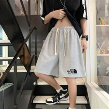 HD74232-P22华夫格短裤男大码宽松五分裤男直筒中裤，男装休闲裤，电商A040