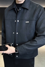 6519-M-3XL-P135店主风秋季翻领简约休闲商务男士高品质夹克外套，男装夹克，电商B255