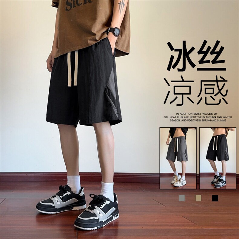 ！2026夏季新款男士冰丝短裤百搭休闲五分裤中裤DK295特P28图片