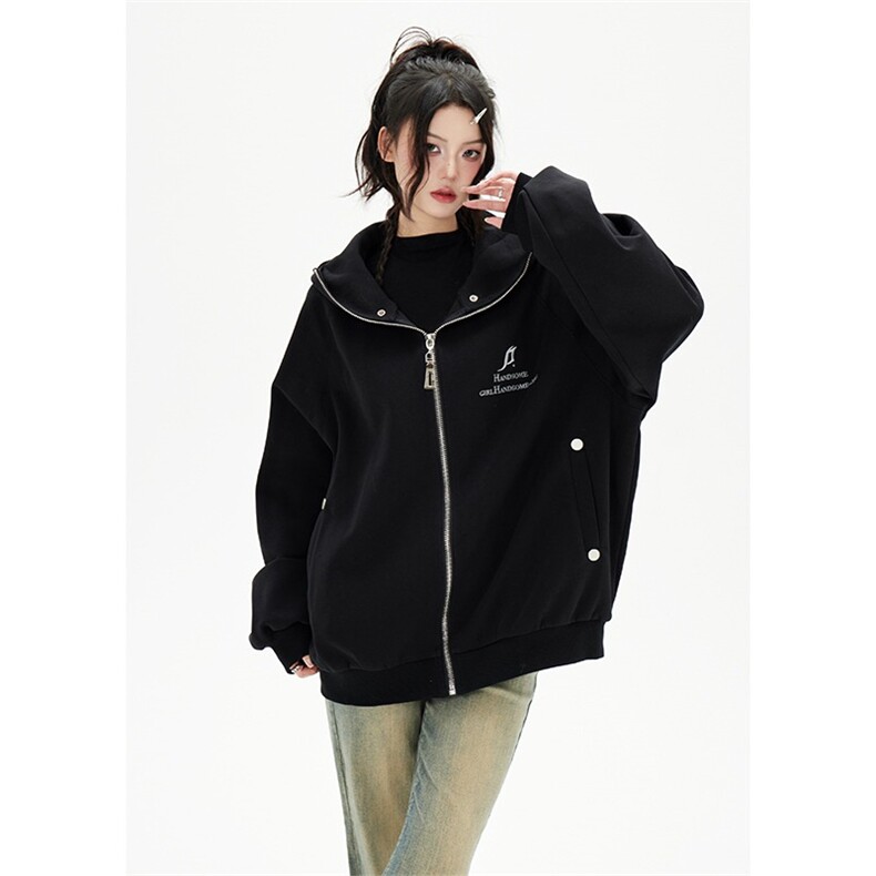 现货 潮牌街头风开衫卫衣男女2025春秋季宽松外套WB617-P51图片