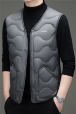 现货冬季新款男士V领羽绒服马甲90白鸭绒保暖商务休闲羽绒服马甲，男装羽绒服，钱塘723