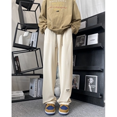 抖音品质春季新款INS垂感小标宽松直筒休闲裤B315-K24023-p50控68，男装休闲裤，电商B315