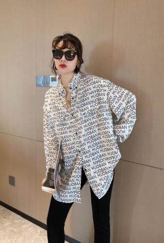 休闲时尚宽松衬衣，女装，OU XI NI 欧希倪