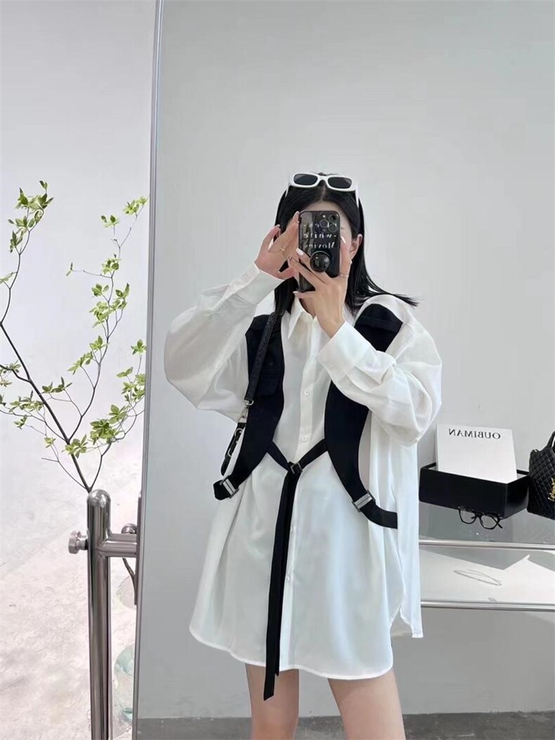 高级感衬衣假两件，其它，玩美