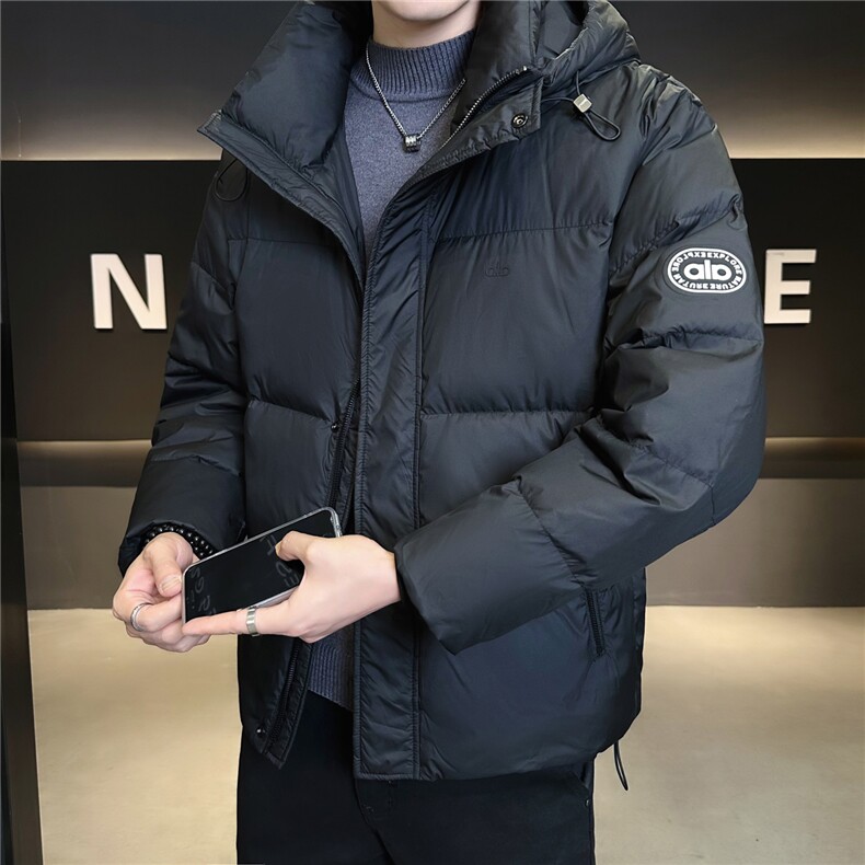 6086-m到3xL-P215标50店主风冬季男士休闲简约连帽修身羽绒服男,男装羽绒服,电商B255